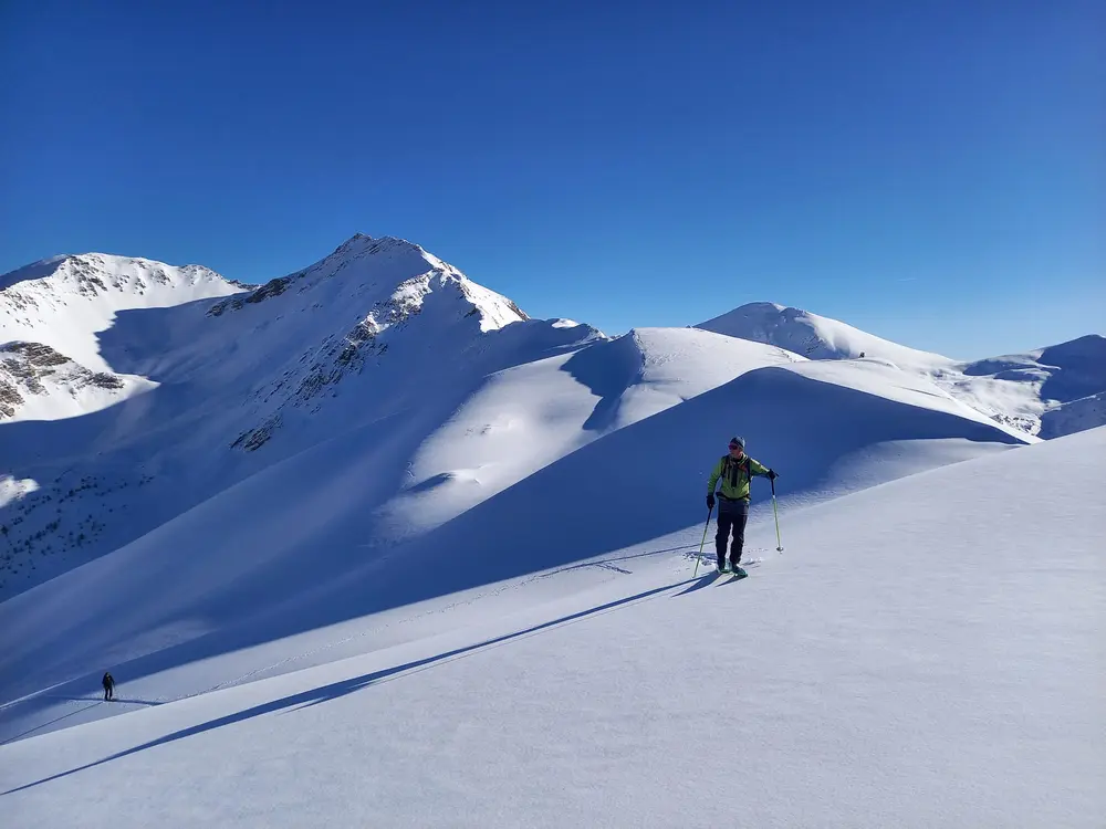 ski de randonnée dans les Hautes-Alpes .