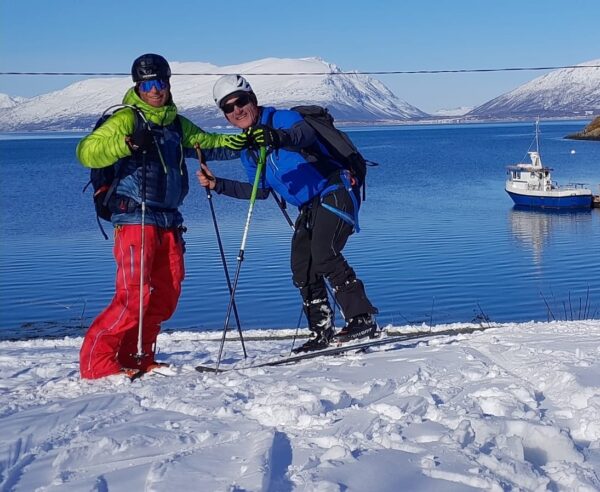Ski de randonnée en Norvège.