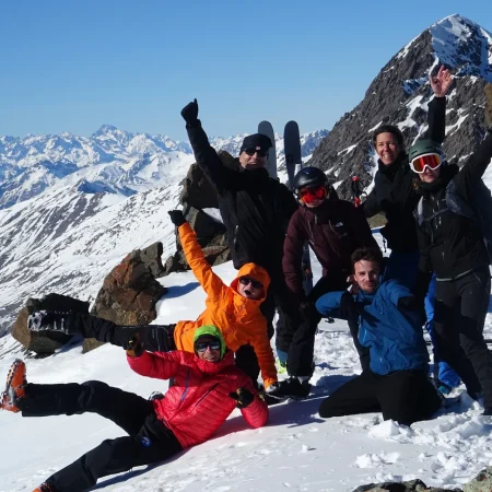Raid à ski dans le Queyras Hautes-Alpes.