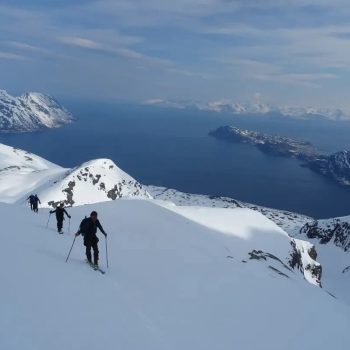 Voyage et séjour ski de randonnée en Norvège Alpes de Lyngen