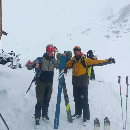 raid à ski en clarée