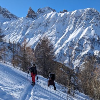 Raid à ski en Ubaye.