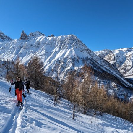 Raid à ski en Ubaye Alpes du Sud.